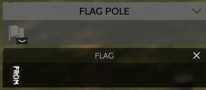Attach the flag